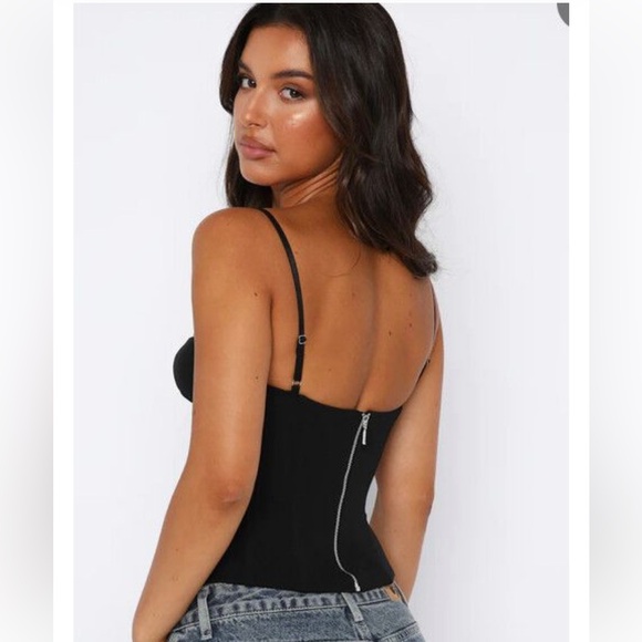 Whitefox Black Bustier Top - Picture 3 of 3